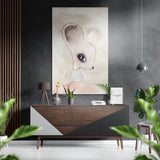 Sweet Mouse Brushed Aluminium Dibond Wall Art