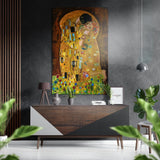 Klimt's Kiss Brushed Aluminium Dibond Wall Art