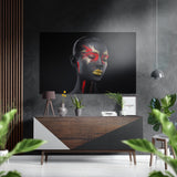 Woman Brushed Aluminium Dibond Wall Art