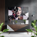 Patchwork Women  Brushed Aluminium Dibond Wall Art