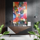 Dots Brushed Aluminium Dibond Wall Art