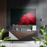 Umbrella Brushed Aluminium Dibond Wall Art