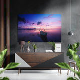 Sunset at the Lake Brushed Aluminium Dibond Wall Art