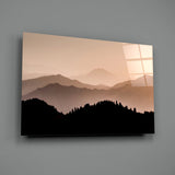 Mountains Glass Wall Art