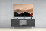 Mountains Glass Wall Art