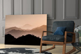 Mountains Glass Wall Art