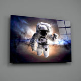 Astronaut Glass Wall Art