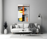 Abstract Glass Wall Art