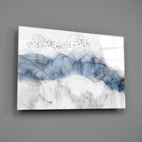 Blue Fog Glass Wall Art