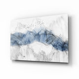 Blue Fog Glass Wall Art