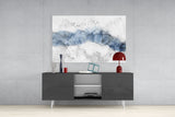 Blue Fog Glass Wall Art