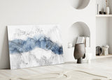 Blue Fog Glass Wall Art