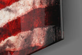 USA Flag Glass Wall Art