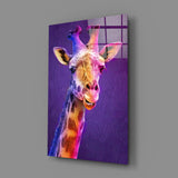 Giraffe Glass Wall Art