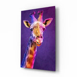 Giraffe Glass Wall Art