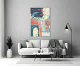 Abstract Colors Glass Wall Art