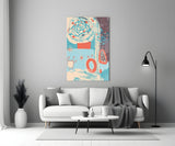 Abstract Colors Glass Wall Art