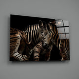 Zebra Glass Wall Art