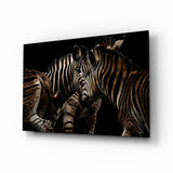 Zebra Glass Wall Art