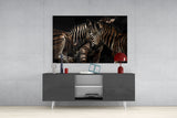 Zebra Glass Wall Art