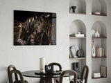 Zebra Glass Wall Art