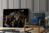 Zebra Glass Wall Art