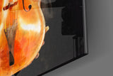 Violin Glass Wall Art