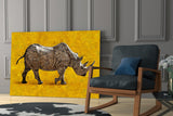 Rhino Glass Wall Art