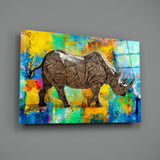 Rhino Glass Wall Art