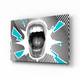 Scream Glass Wall Art