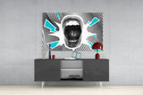 Scream Glass Wall Art