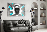 Scream Glass Wall Art