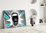 Scream Glass Wall Art