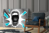 Scream Glass Wall Art