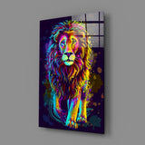 Lion Glass Wall Art