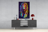 Lion Glass Wall Art