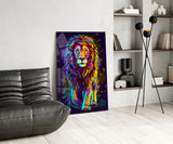 Lion Glass Wall Art