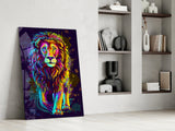 Lion Glass Wall Art