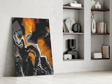 Abstract Glass Wall Art