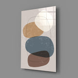 Abstract Shapes Glass Wall Art