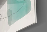 Abstract Shapes Glass Wall Art