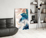 Abstract Flower Glass Wall Art