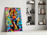 Tiger Glass Wall Art