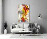 Abstract Deer Glass Wall Art