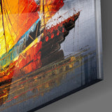 Sailboat Glass Wall Art