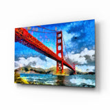 Golden Gate Bridge Brücke Glasbild