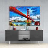 Golden Gate Bridge Glass Wall Art