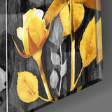 Yellow Rose Glass Wall Art