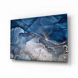 Abstract Depth Glass Wall Art