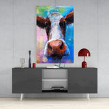 Cow Glass Wall Art